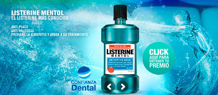 Confianza Dental en publicidad Listerine